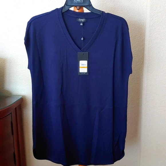 Jones New York Tops - NWT Jones New York T-shirt, Navy, Small